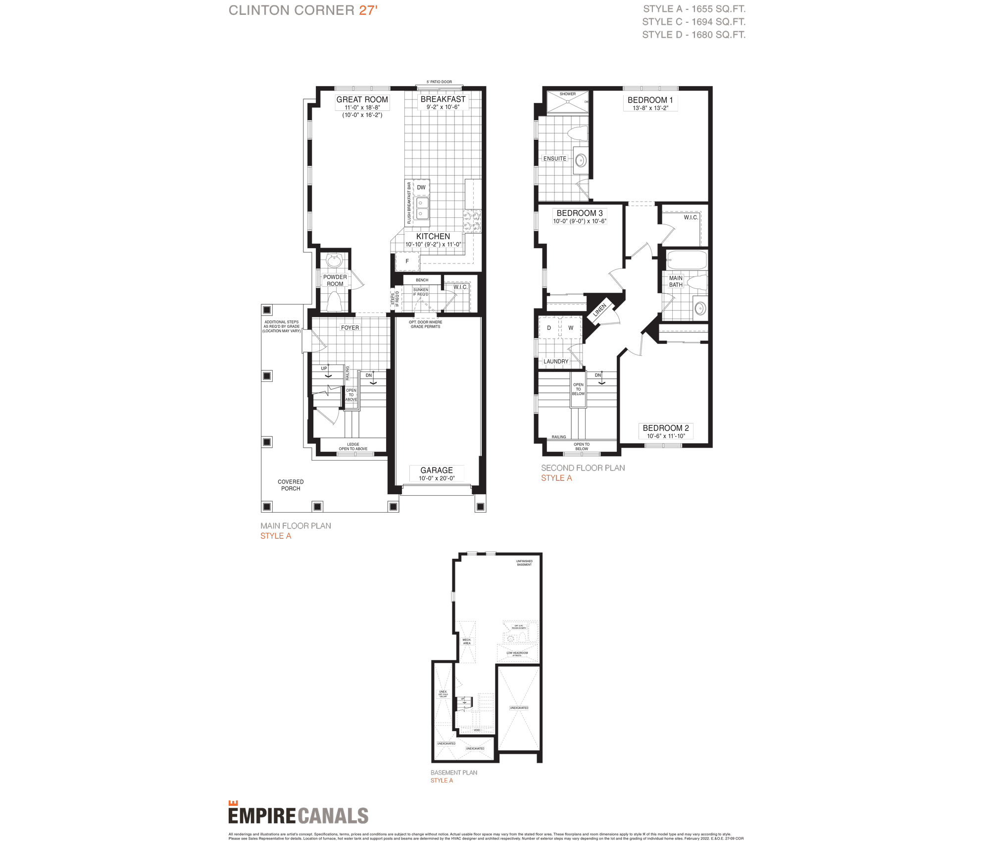 Empire canals floorplans 1